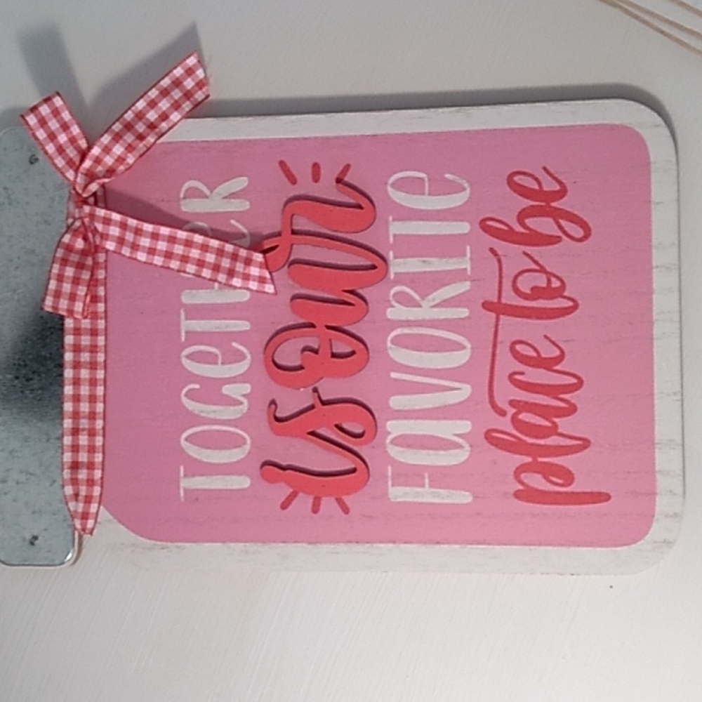 New farmhouse deco wall hanging mason jar new,